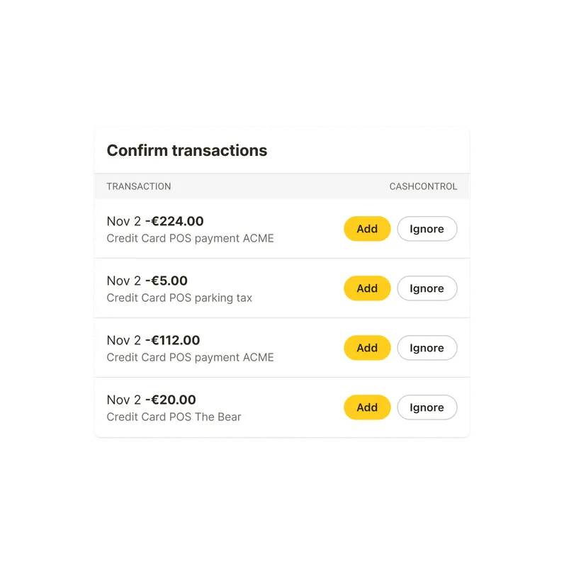 Import Bank Statements